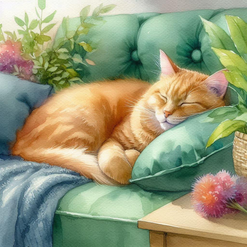 Sleeping Orange Tabby 🐱