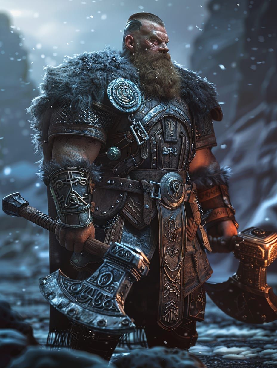 Dwarven Warrior - Ai Generated Artwork - Nightcafe Creator