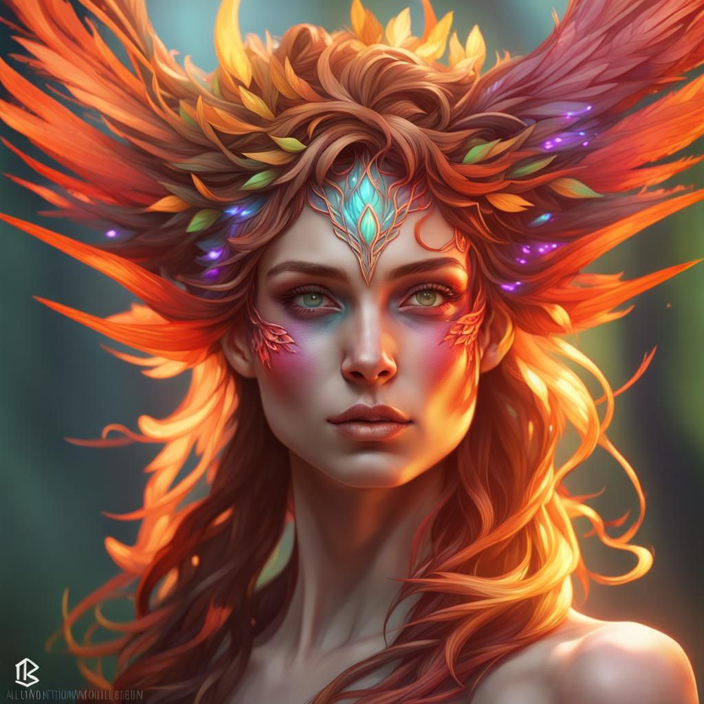 Phoenix Dryads - AI Generated Artwork - NightCafe Creator