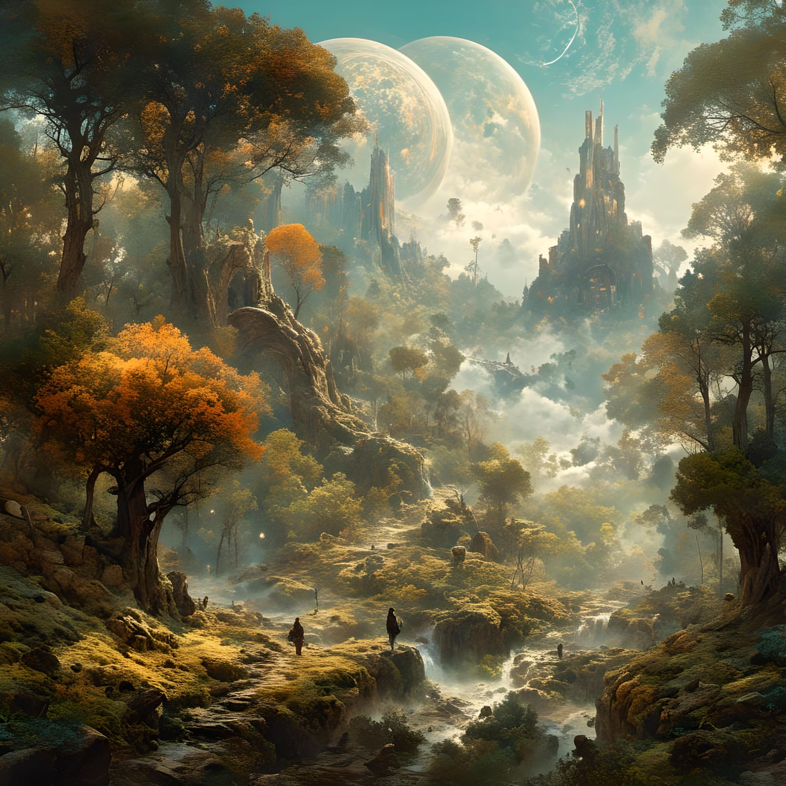 <lora:Coherent Vibrance:1.0> beautiful landscape with trees and mountains, a highly intricate and hyperdetailed matte photography by Ismail...