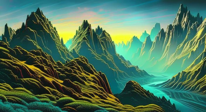 Beautiful misty mountain landscape Mark Brooks and Dan Mumfo...