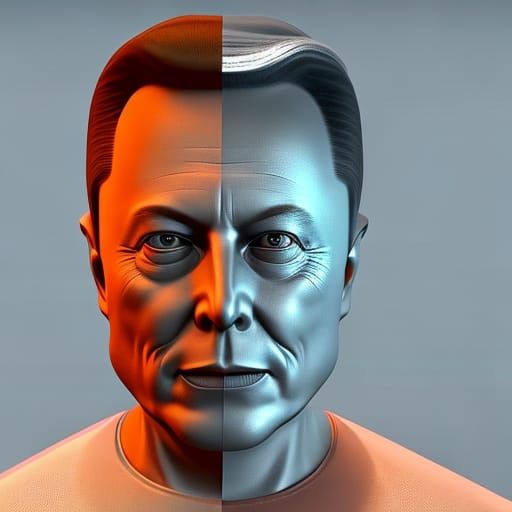 Elon Musk in Blueprint design - AI Generated Artwork - NightCafe Creator