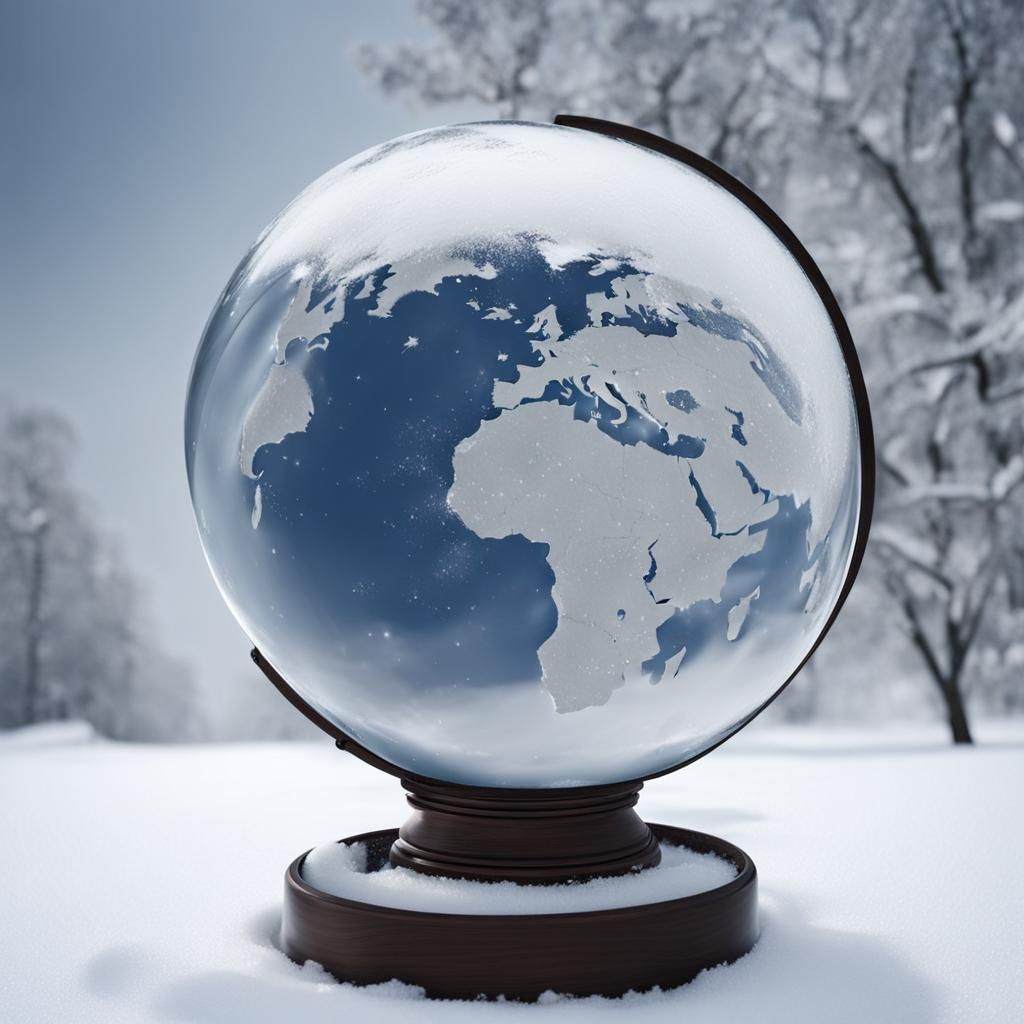 A Snow Globe in Snow