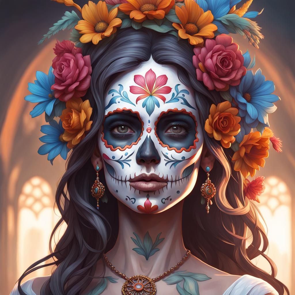 day of the dead - AI Generated Artwork - NightCafe Creator