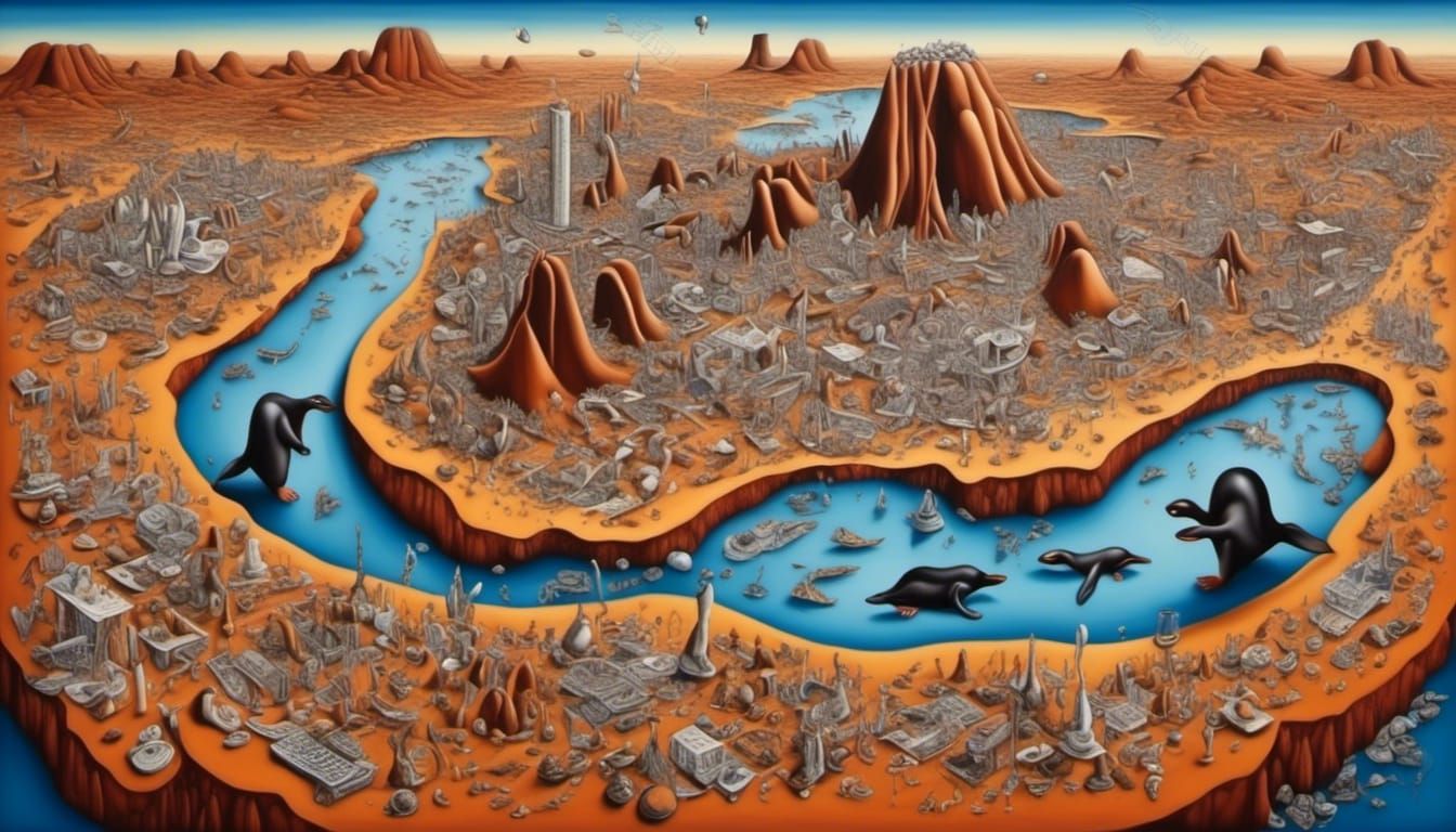 Aerial view/ Uluru/ 1810<lora:Pengdhali :1.0>