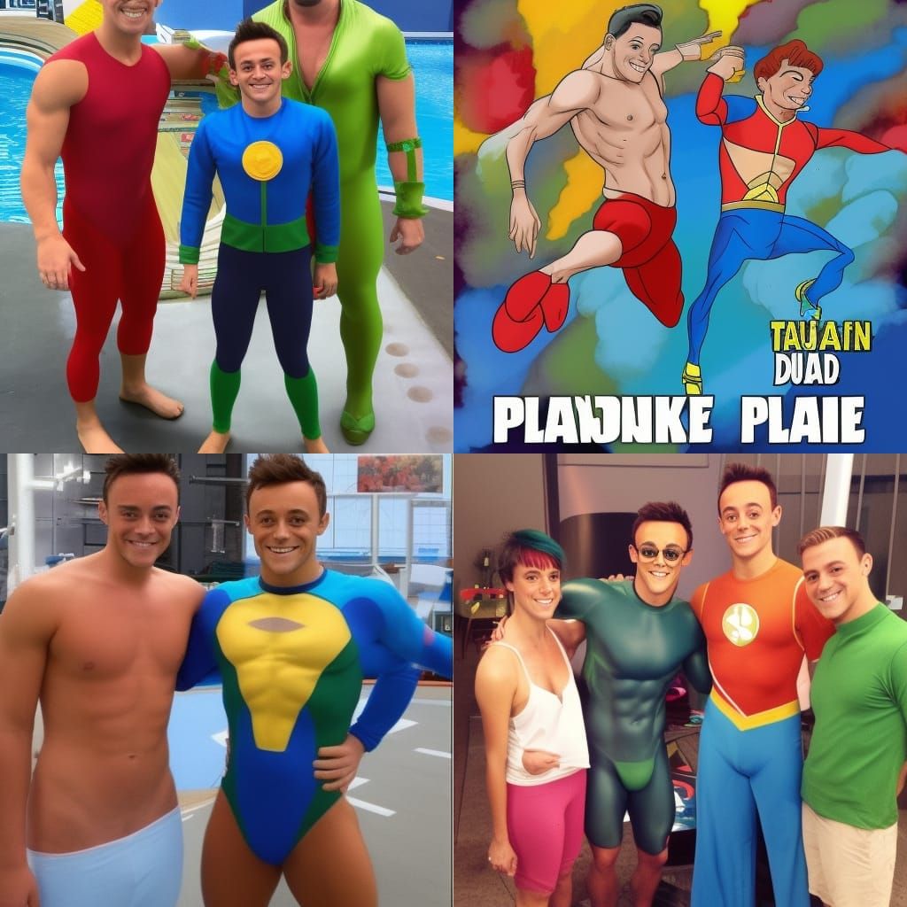 Tom Daley meets Captain Planet