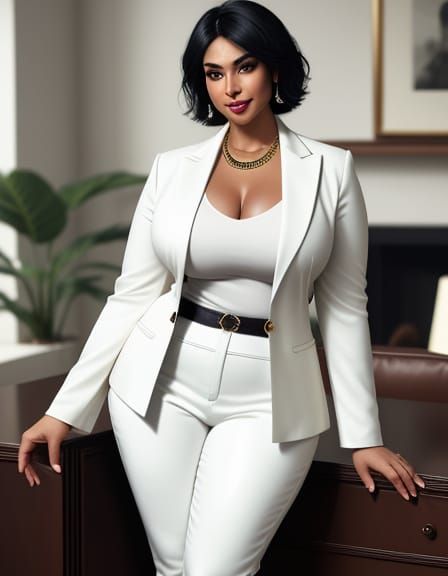 Elegant Egyptian Goddess Exudes Confidence in Chic Attire