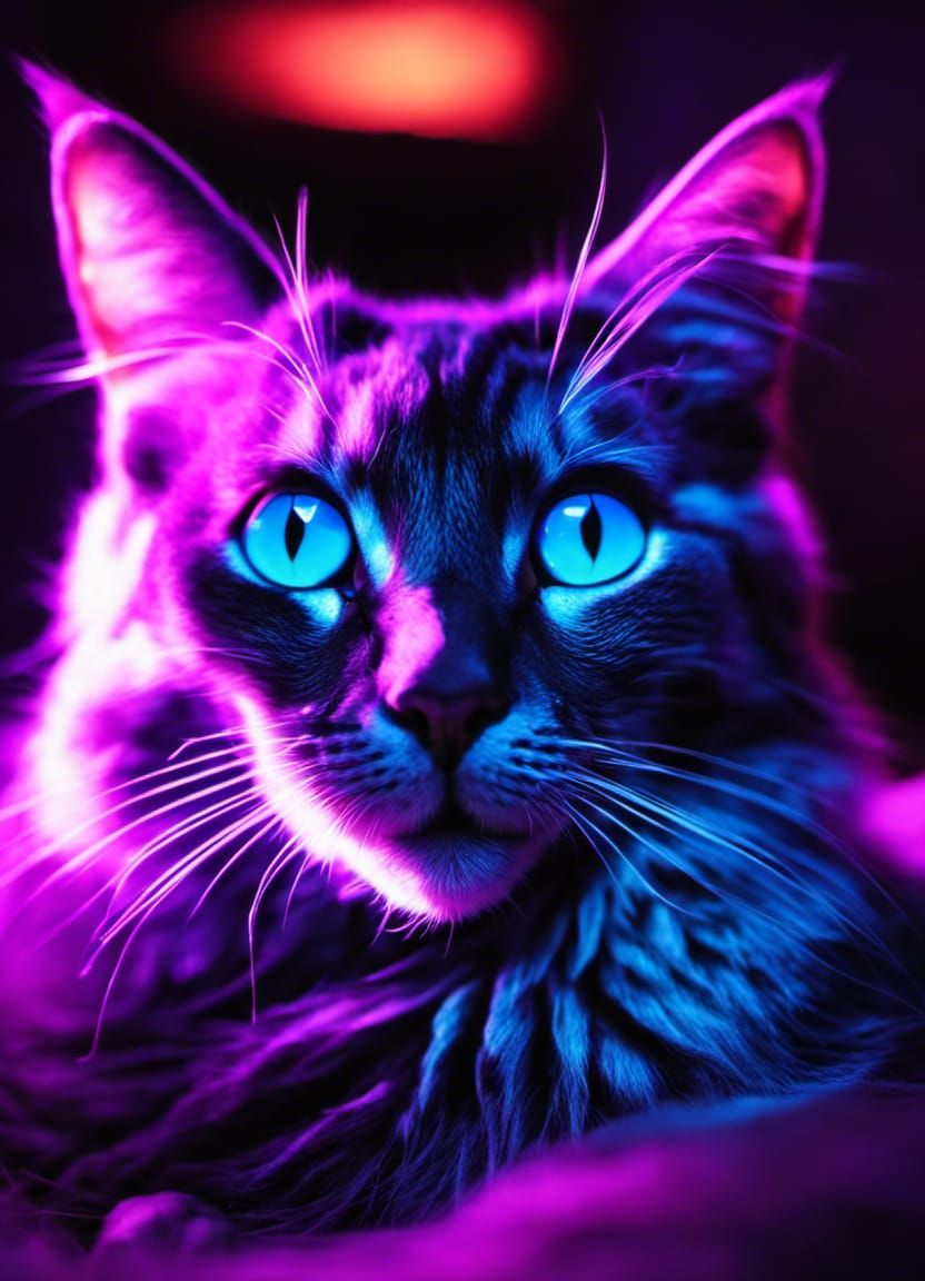 Black Light Kitties (