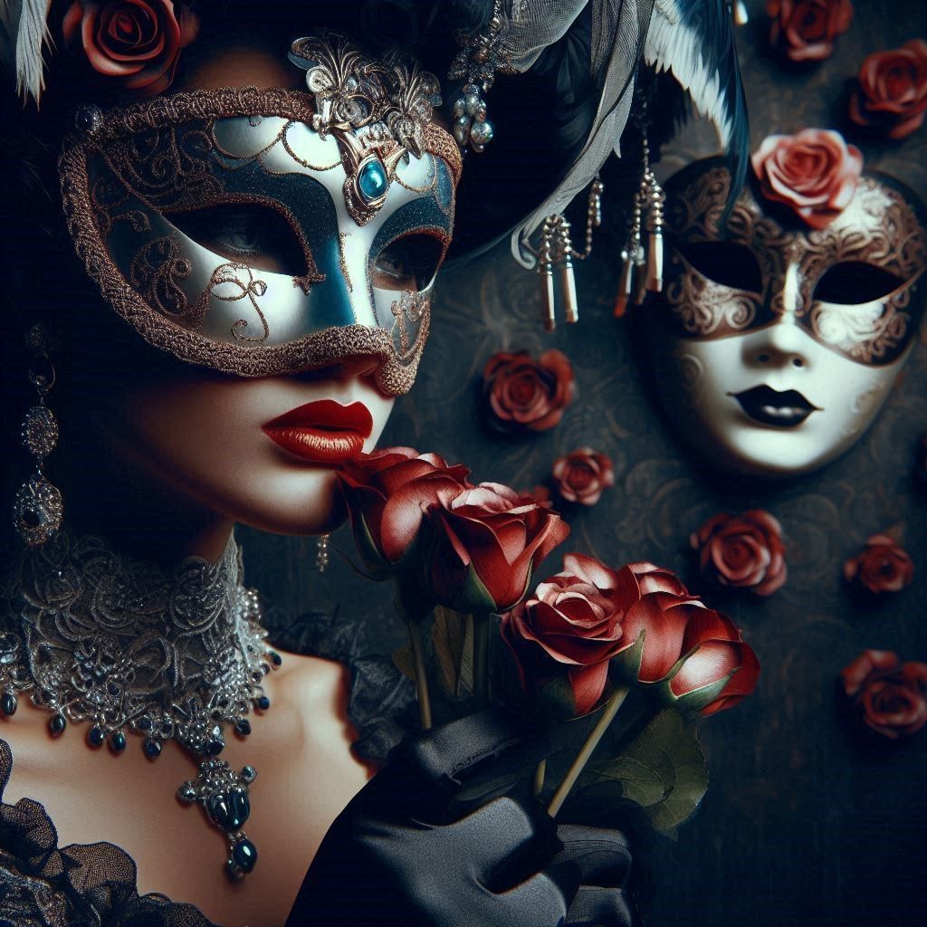 Masquerade, paper face on parade, hide away and the world wi...