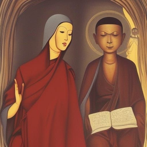 Mary Magdalena and Buddhist nun