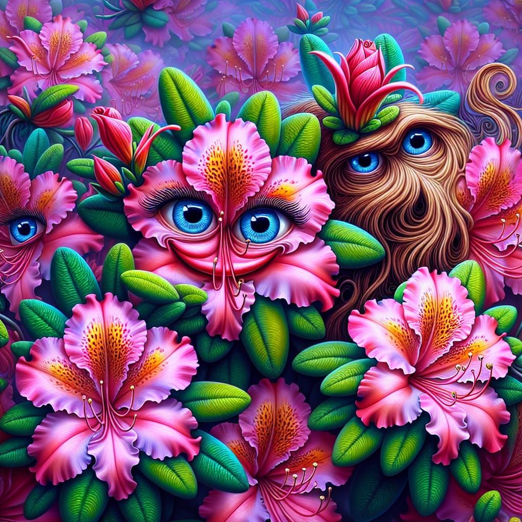 Hyper realistic airbrush painting of a whimsical
scene of pa...