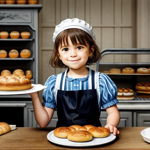 French baker's daughter - AI Generated Artwork - NightCafe Creator