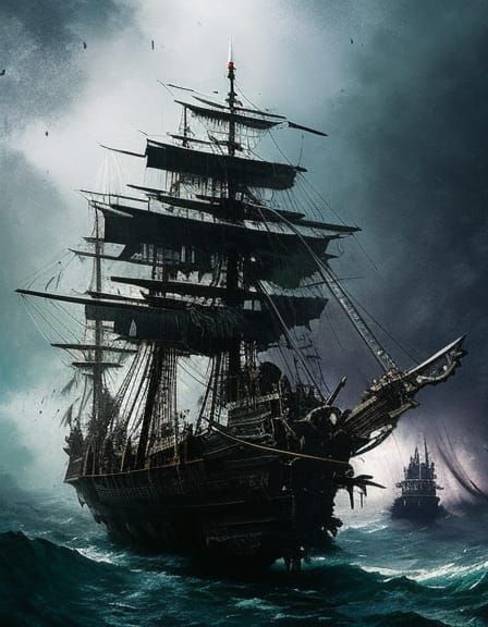 Pirate Ship - AI Generated Artwork - NightCafe Creator