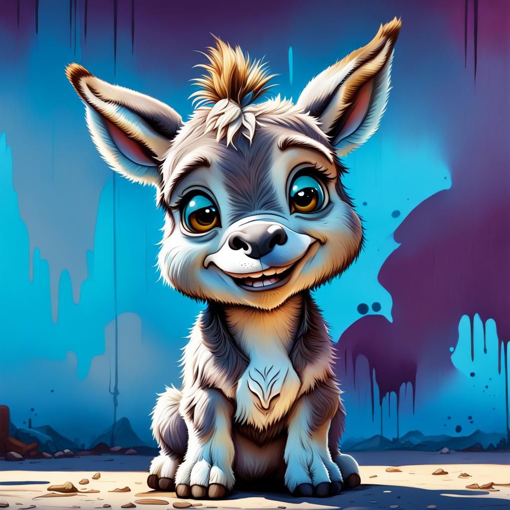 Little Donkey   by @Fleurie