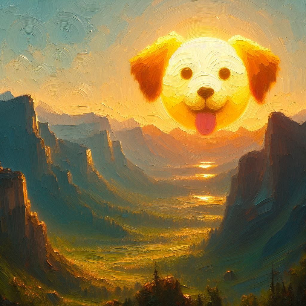 Puppy Sunrise