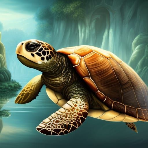 cute turtle - AI Generated Artwork - NightCafe Creator