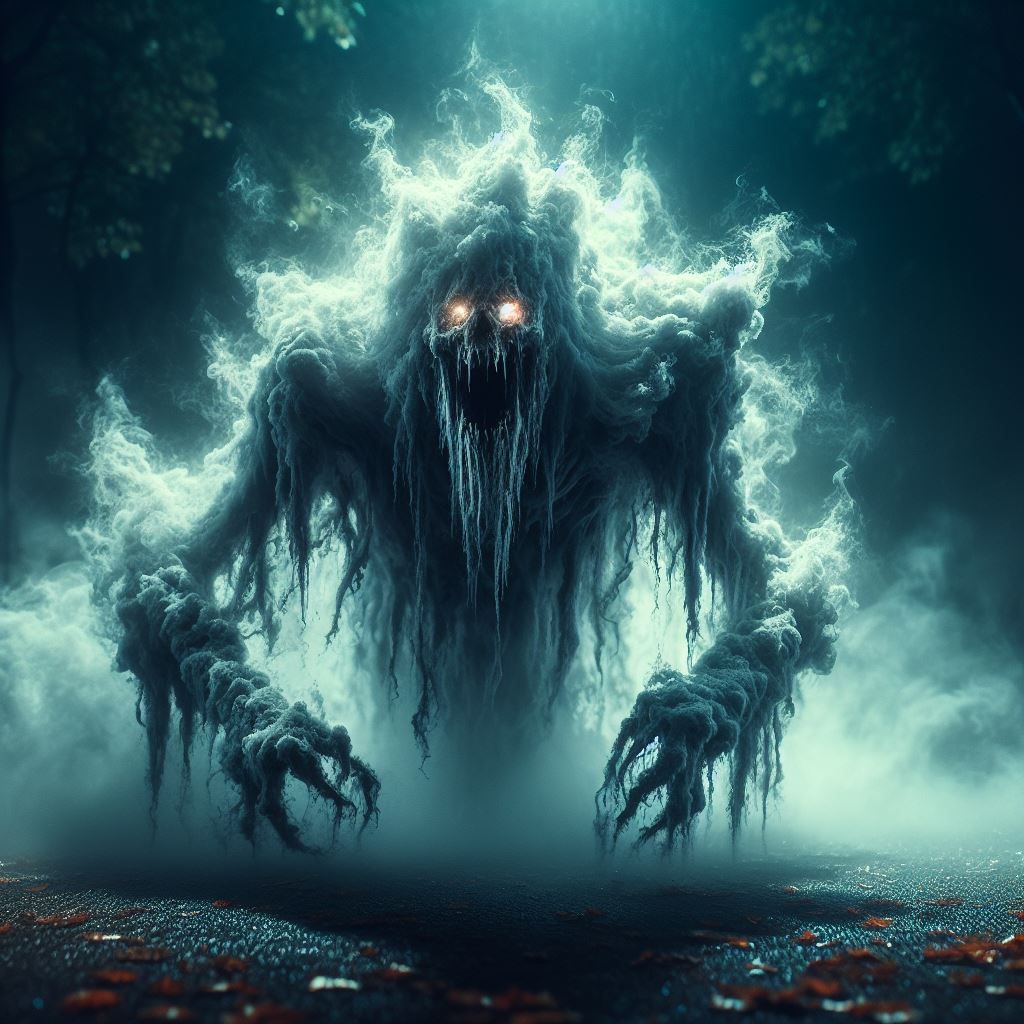 Ghost emerging from the ground - AI Generated Artwork - NightCafe Creator