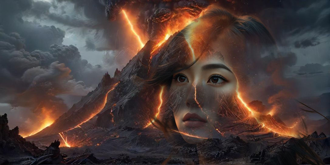 A dramatic, apocalyptic scene