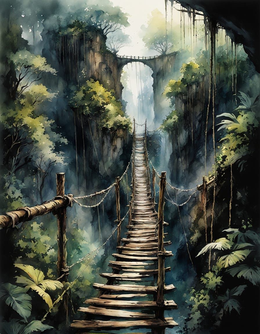 Jungle bridge  by @MacMikkola