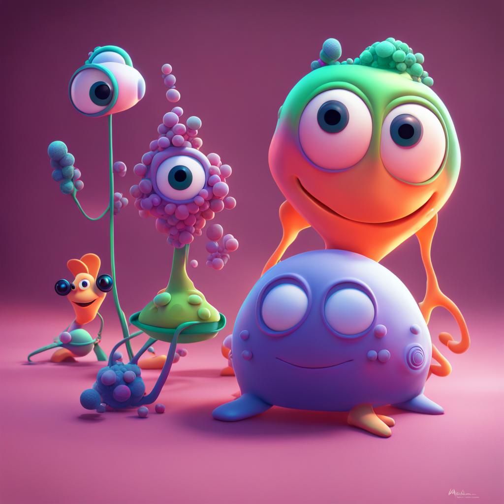 Amoebas - AI Generated Artwork - NightCafe Creator