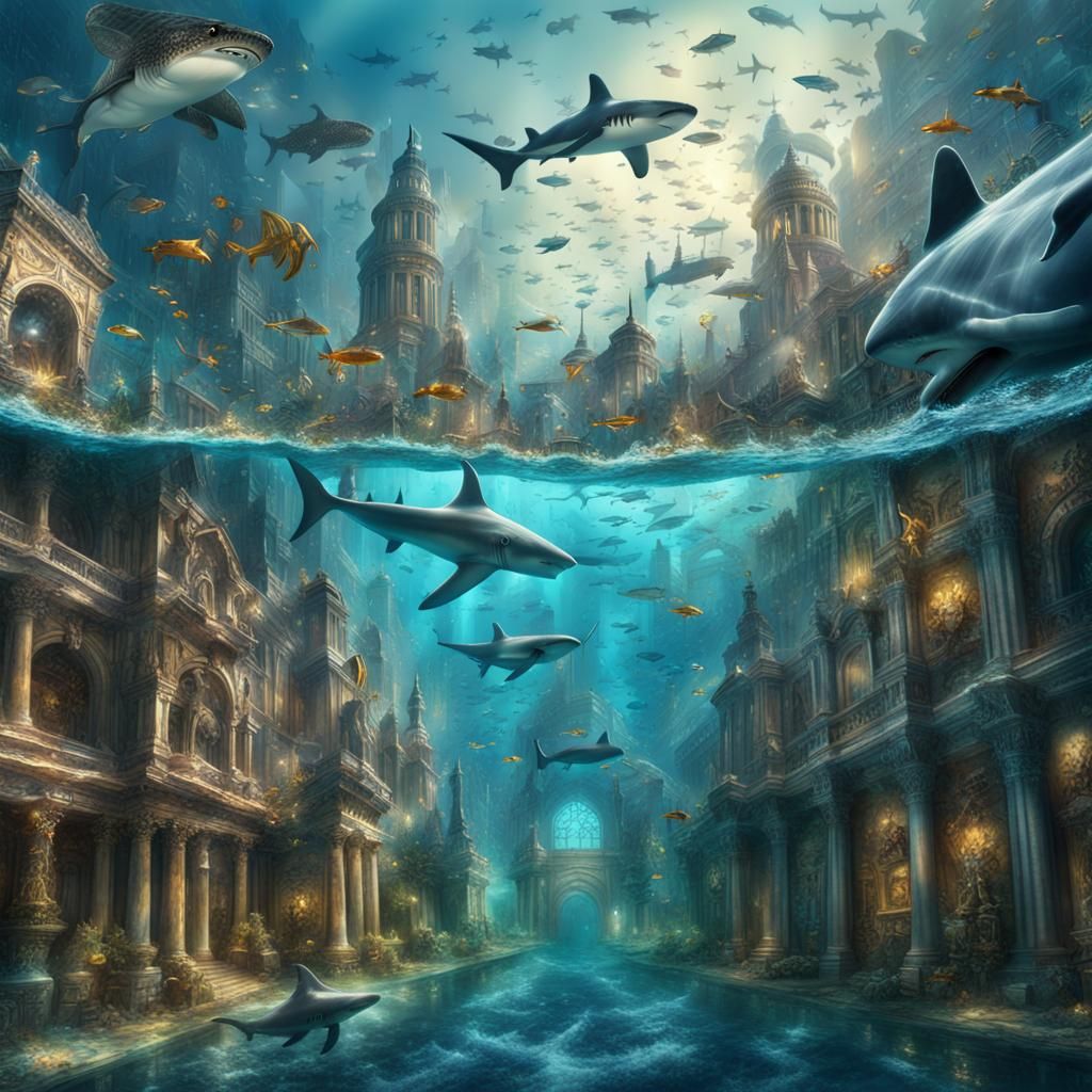 Shark city  by @Rusell Hallenbeck