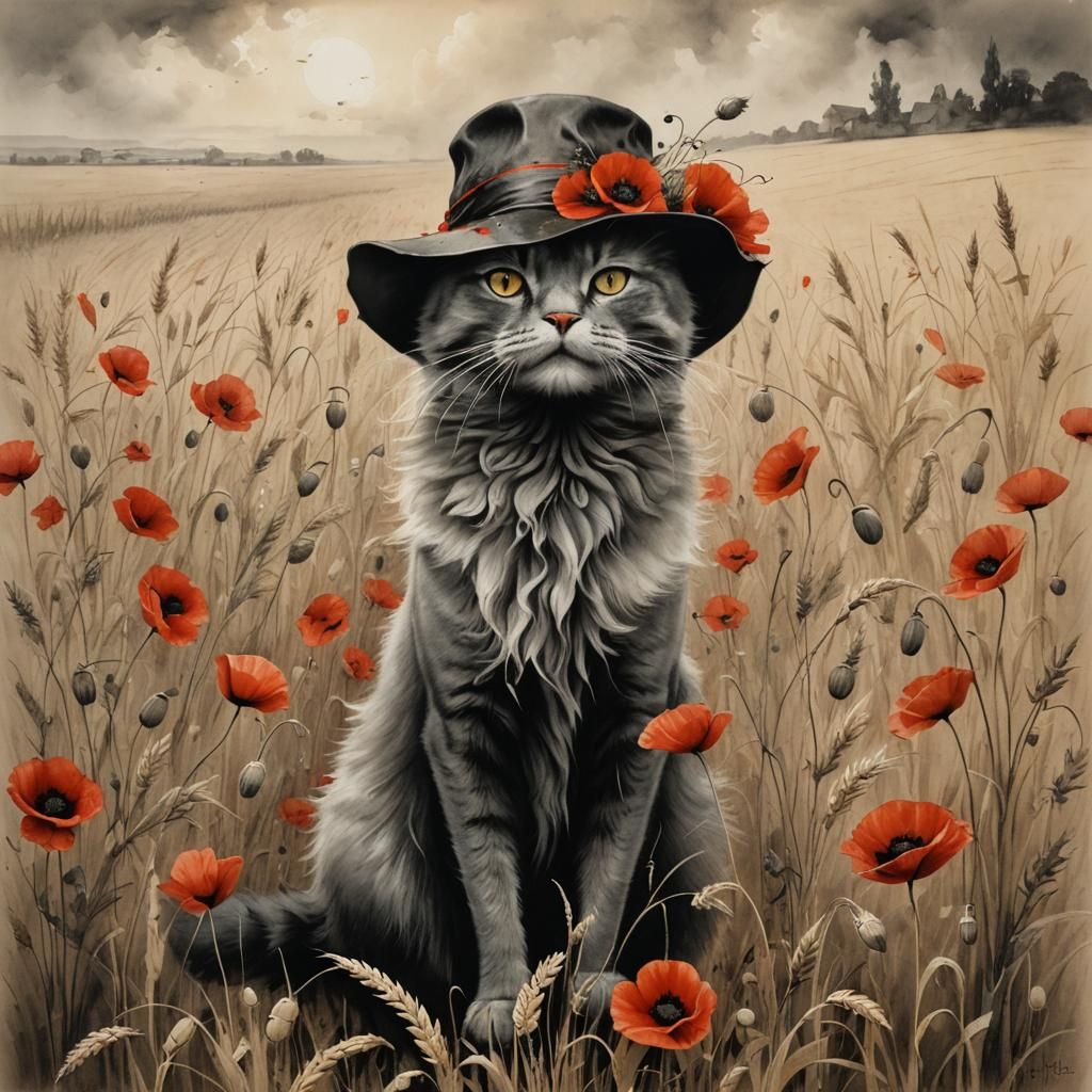 Poppy likes her hat!  by @Molly