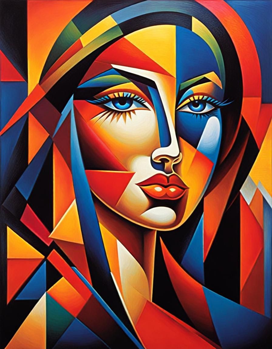 Cubism portrait  by @LauEsp