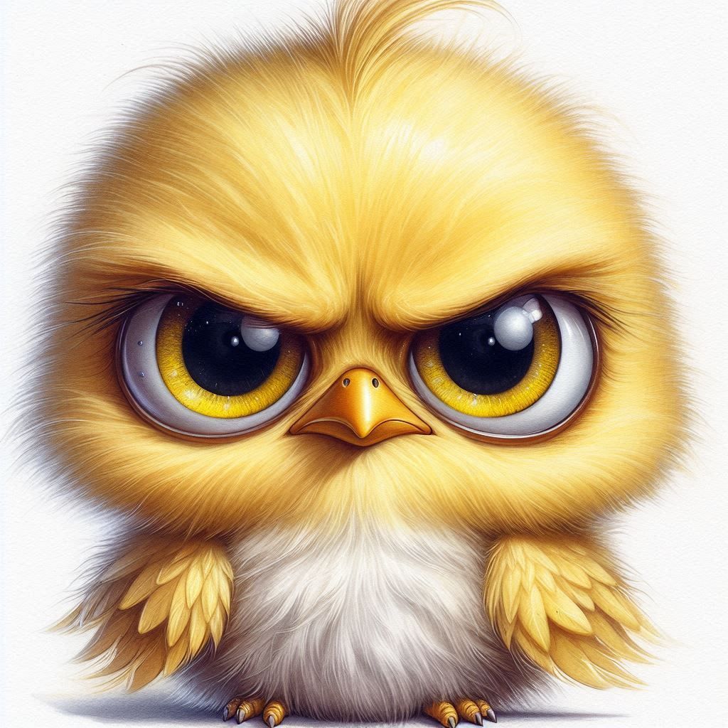 Mad Grumpy Chick 🐥
