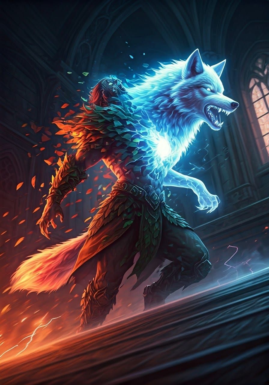 Transforming into wolf  by @Duygu