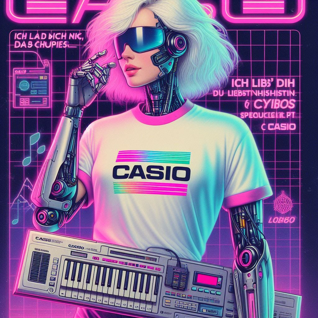 80s CASIO Synthesizer Lifestyle Ad 🤖🎹💜🉐 v2