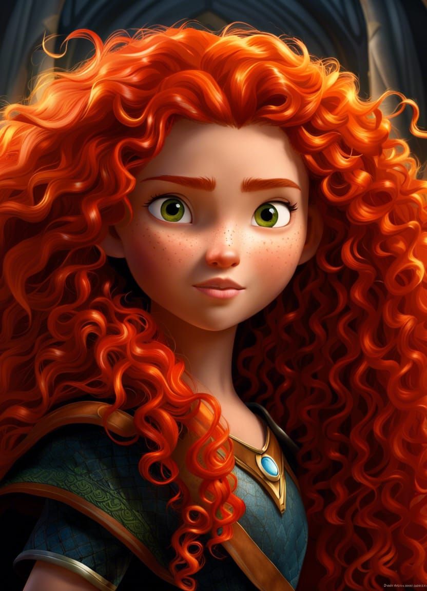 Merida from Brave - AI Generated Artwork - NightCafe Creator