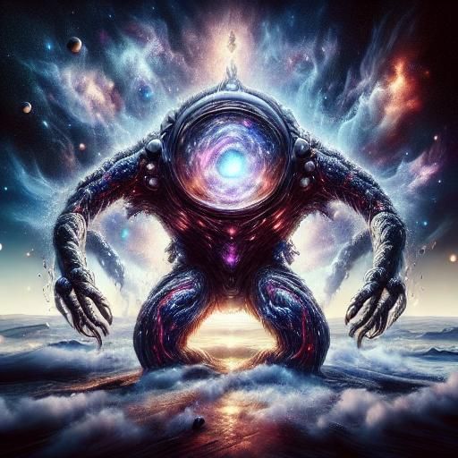 <lora:Insane light effects:1.0> cosmic monster