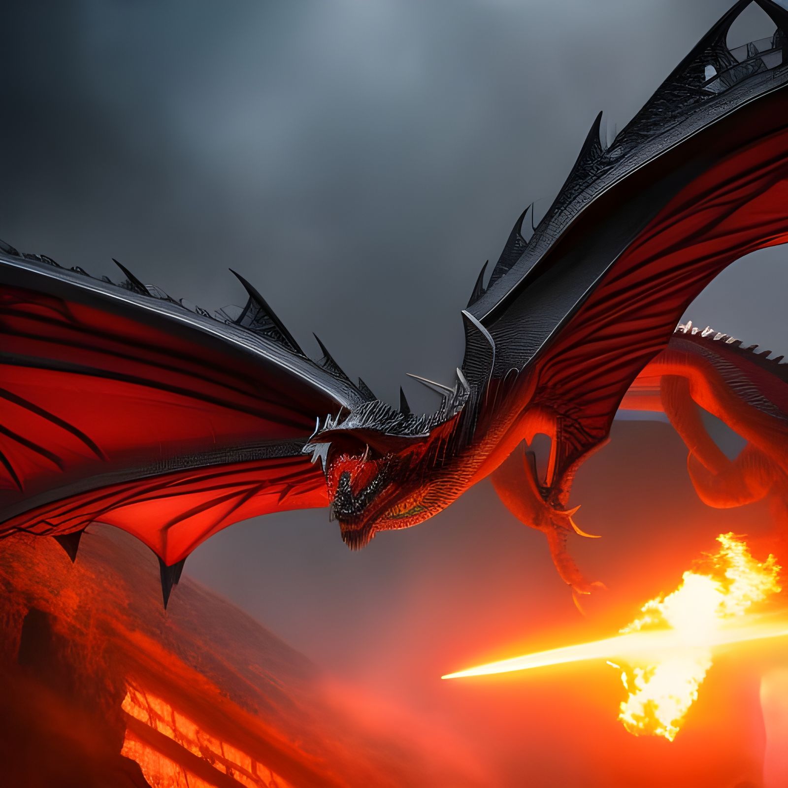 Fireflight AI Generated Artwork NightCafe Creator