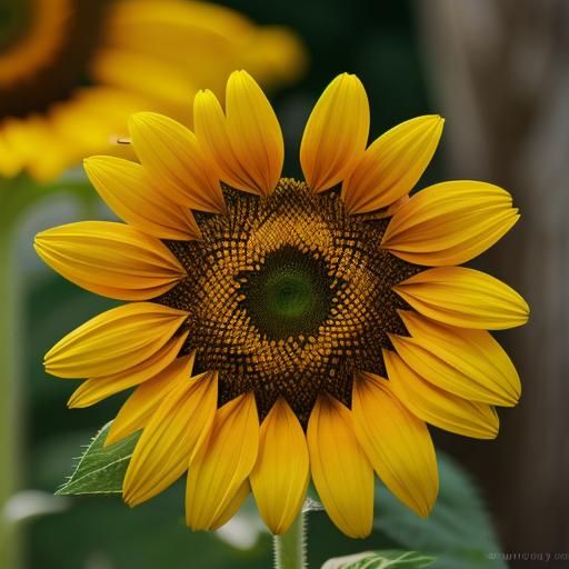 Macro photography sunflower center
