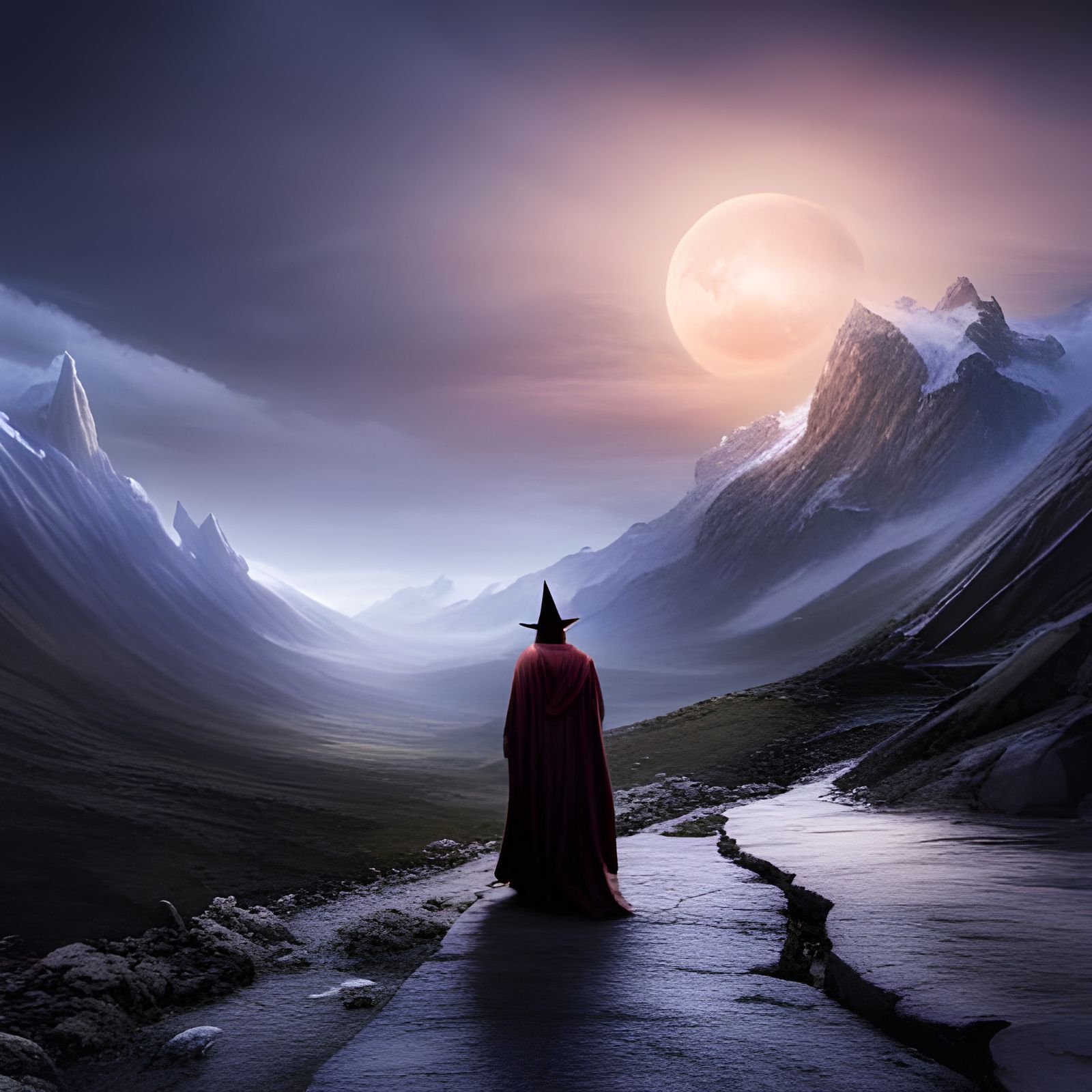 Wizard looking for Fellowship  by @Laevos