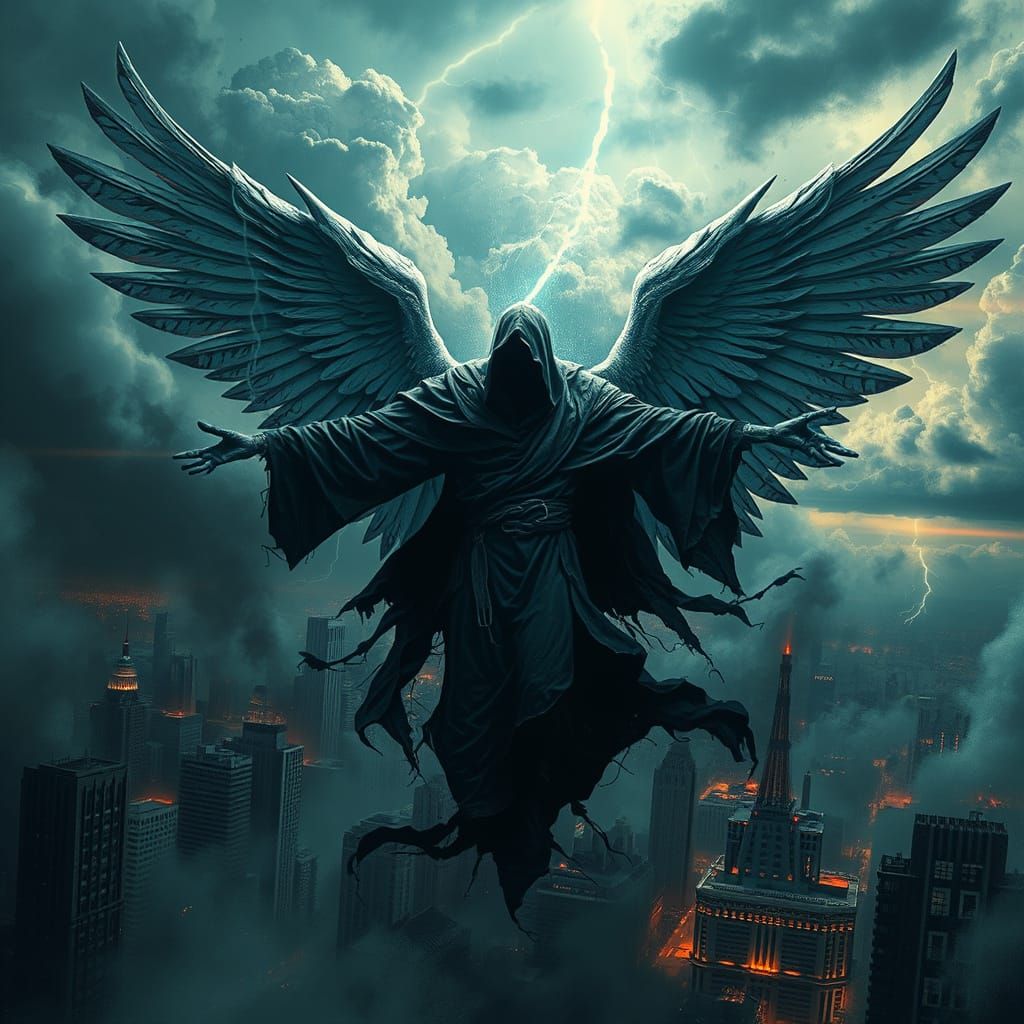 Azrael go down to the city  by @Cass St