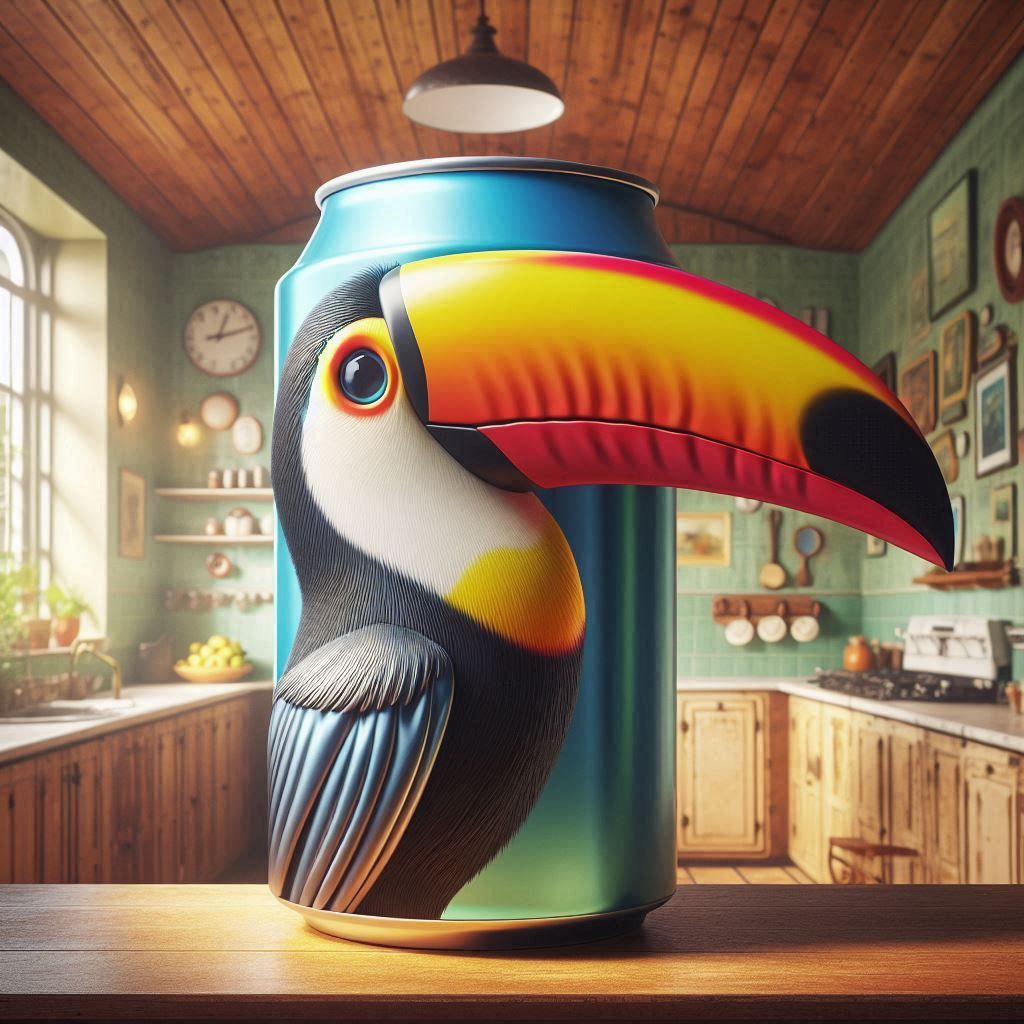 a can of Tu-can, the perfect tropical drink