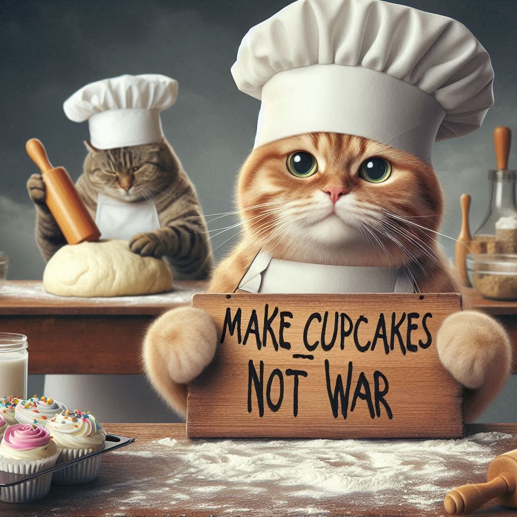 Make cupcakes not war!!!!!!!