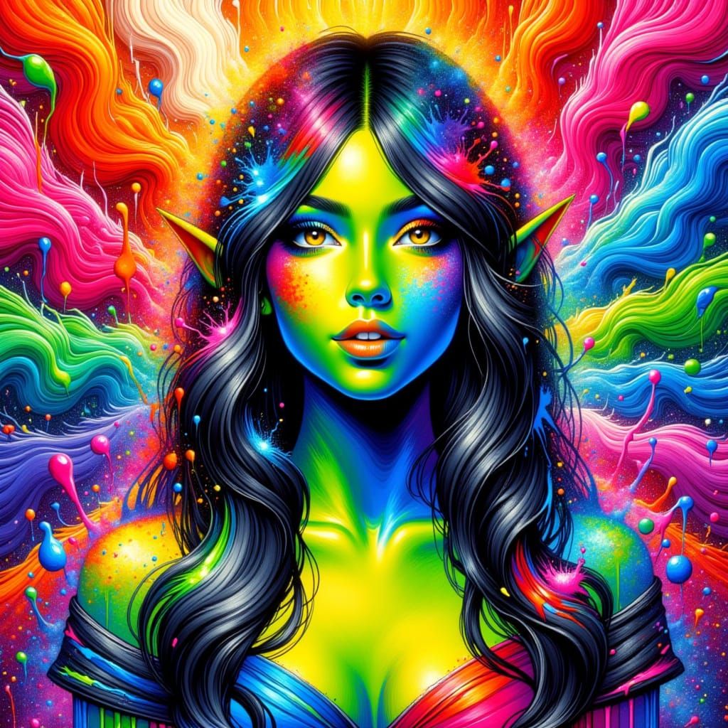 <lora:Acrylic Archive Fx:1.0>, acrylic painting, vibrant colors, thick textured paint layers, Thick brush strokes, triadic colors, polychrom...