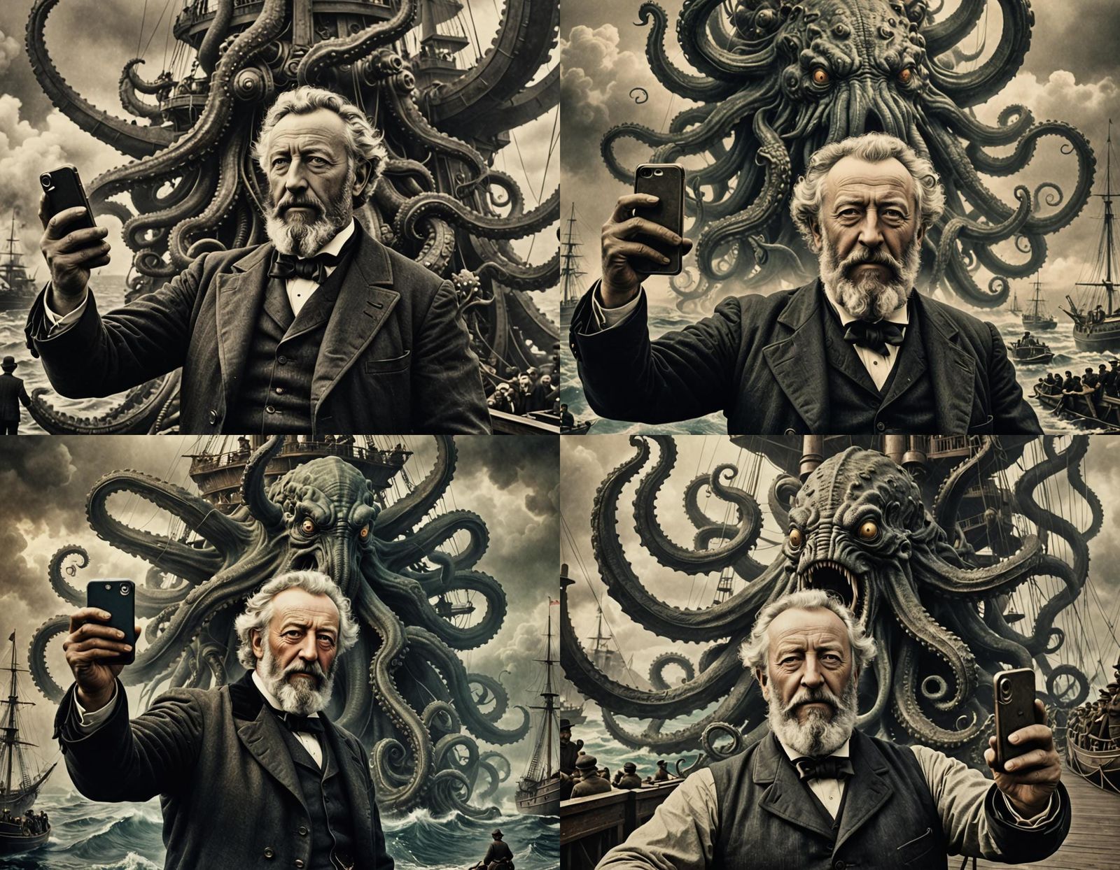 Jules Verne Series: Selfie with a Kraken