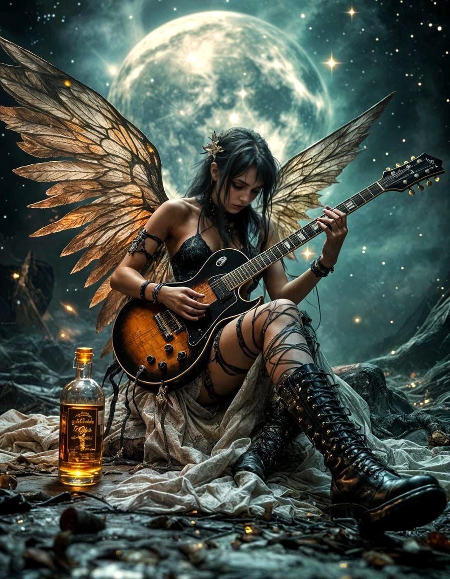 Rock under the moon  by @Bera