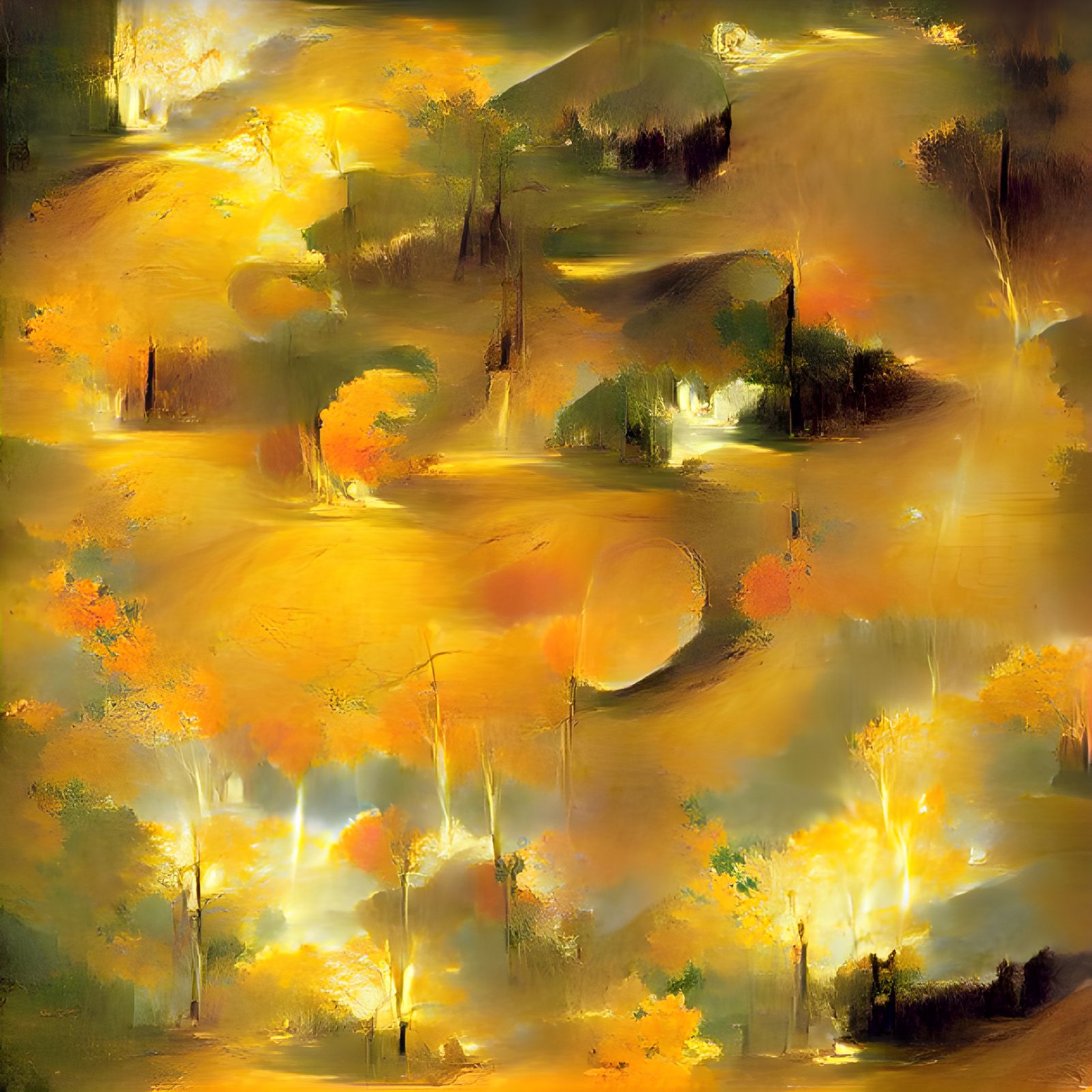 The Impossible Yellows of a Transcendent Bardo-Autumn