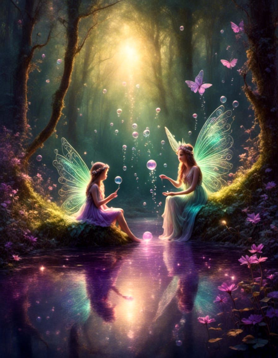Fairies By the Purple Pond