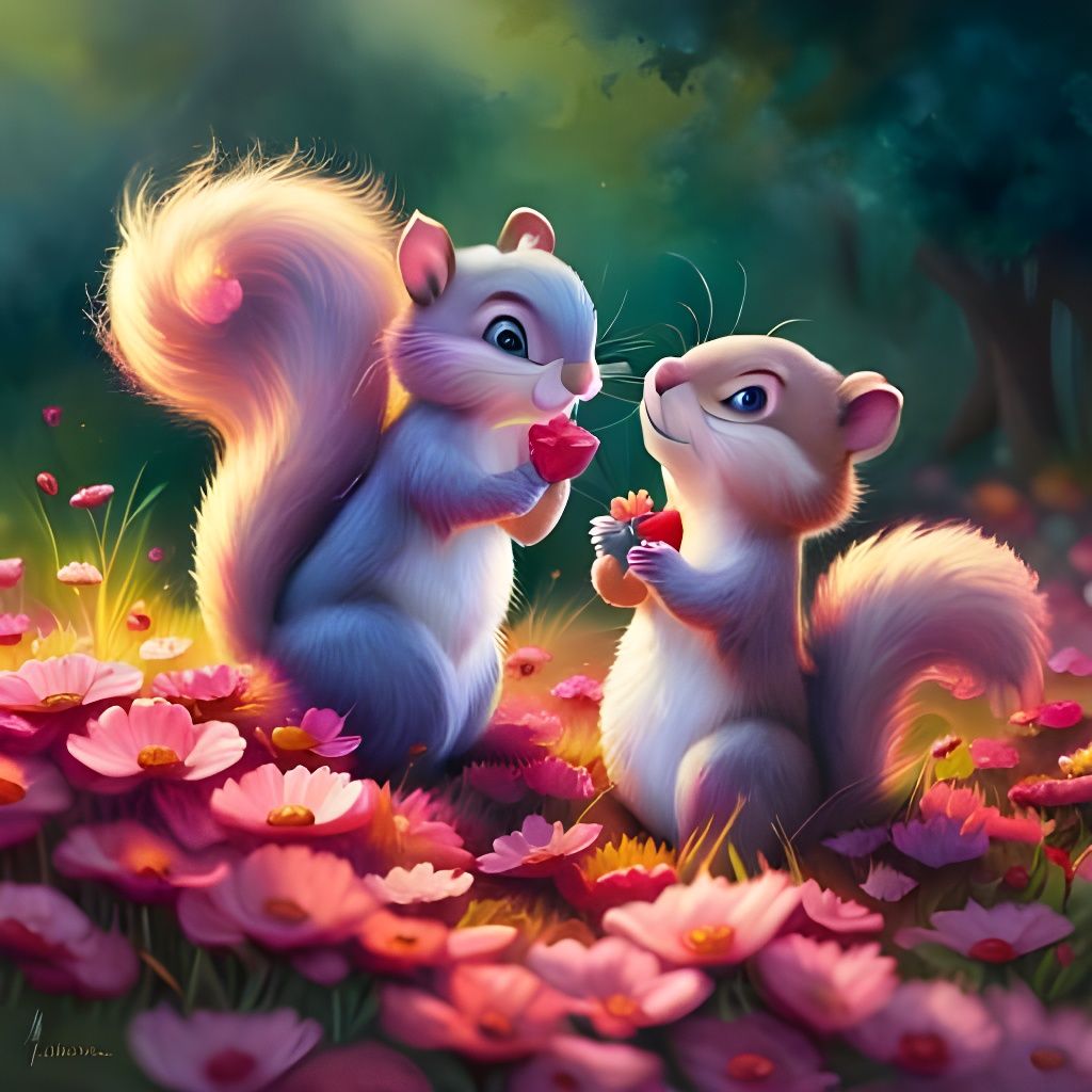 spring time courtship  by @forge4ward