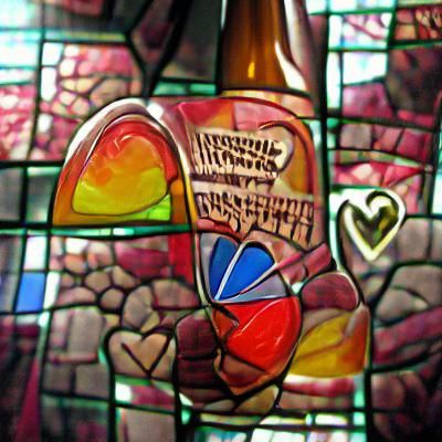 Hopelessly in love bitter sweet colorful stained glass beaut...