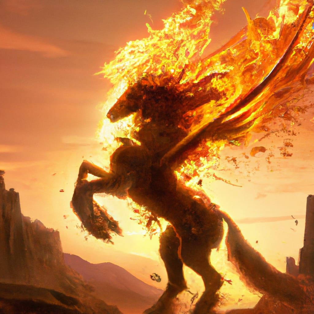 Winged Horse  by @Venom1845