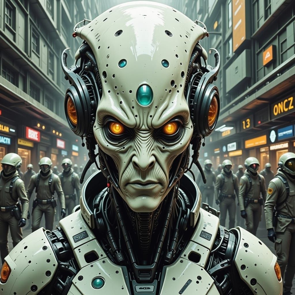  <lora:Alien Flux:1.0>