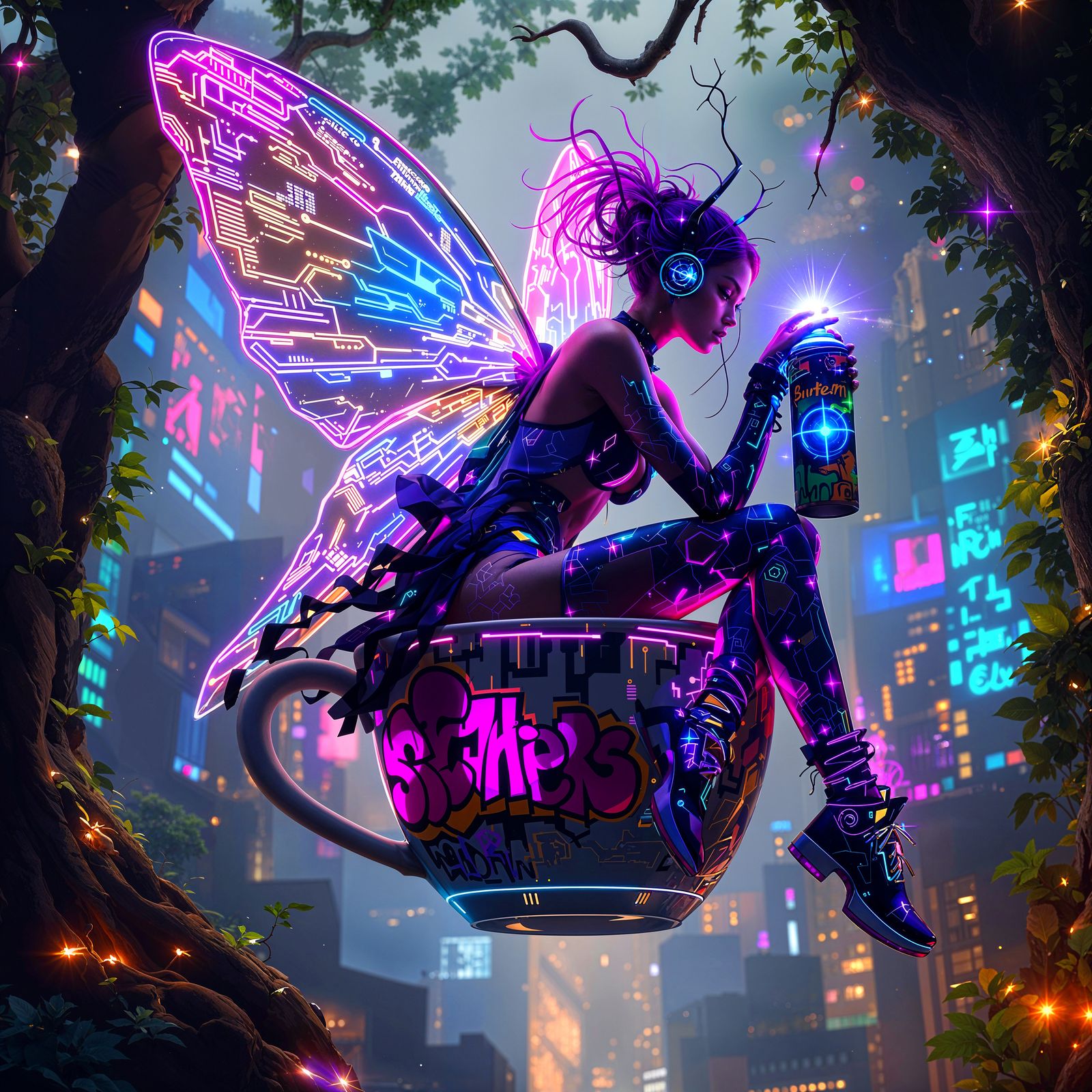 Cyberpunk Fairy