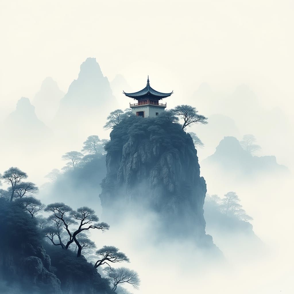 Temple in the Clouds: A Sanctuary Above the World  by @Mog