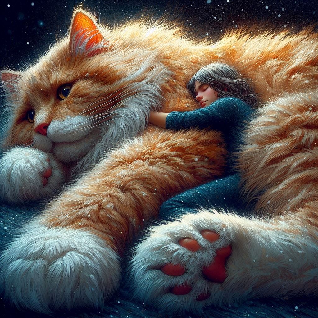 Can't move, human is sleeping on my lap